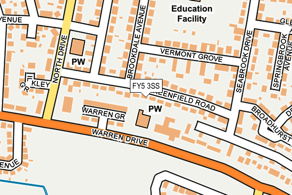 FY5 3SS map - OS OpenMap – Local (Ordnance Survey)