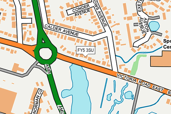 FY5 3SU map - OS OpenMap – Local (Ordnance Survey)