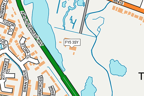 FY5 3SY map - OS OpenMap – Local (Ordnance Survey)