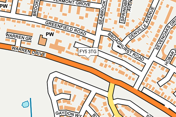 FY5 3TG map - OS OpenMap – Local (Ordnance Survey)