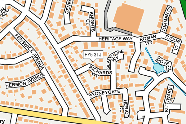 FY5 3TJ map - OS OpenMap – Local (Ordnance Survey)