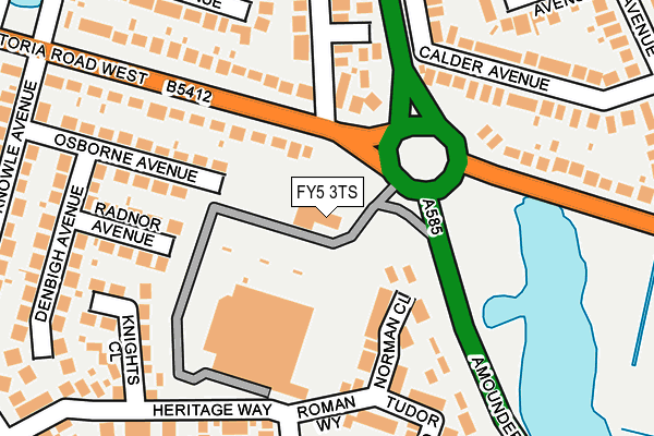 FY5 3TS map - OS OpenMap – Local (Ordnance Survey)