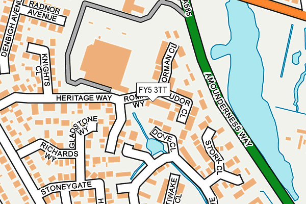 FY5 3TT map - OS OpenMap – Local (Ordnance Survey)