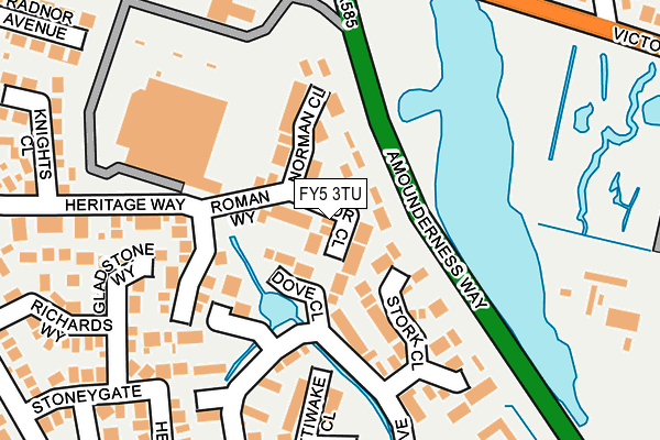 FY5 3TU map - OS OpenMap – Local (Ordnance Survey)