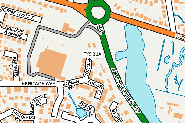 FY5 3UA map - OS OpenMap – Local (Ordnance Survey)