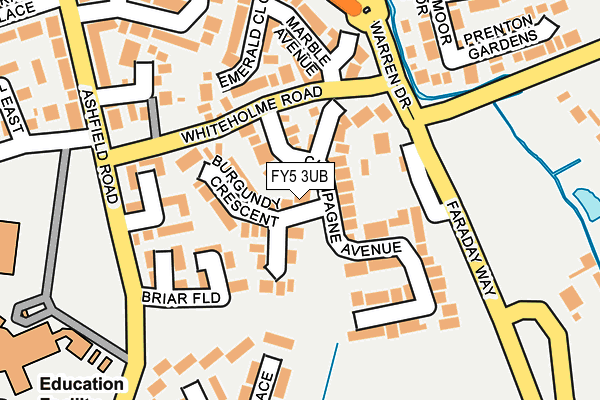 FY5 3UB map - OS OpenMap – Local (Ordnance Survey)