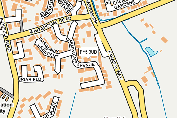 FY5 3UD map - OS OpenMap – Local (Ordnance Survey)