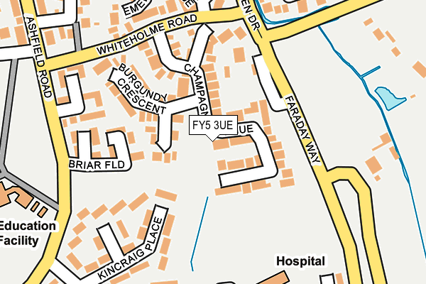 FY5 3UE map - OS OpenMap – Local (Ordnance Survey)