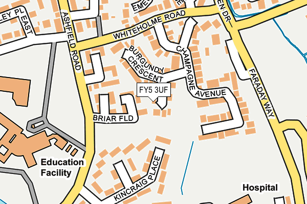 FY5 3UF map - OS OpenMap – Local (Ordnance Survey)