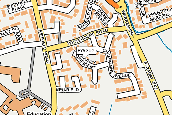 FY5 3UG map - OS OpenMap – Local (Ordnance Survey)