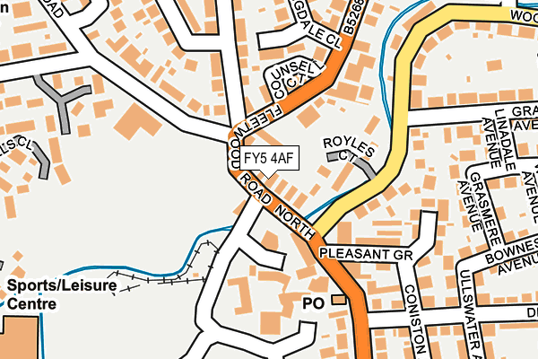 FY5 4AF map - OS OpenMap – Local (Ordnance Survey)