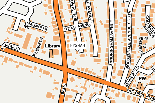 FY5 4AH map - OS OpenMap – Local (Ordnance Survey)