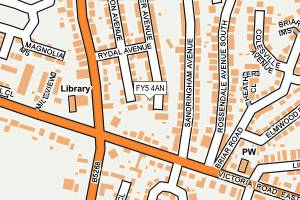 FY5 4AN map - OS OpenMap – Local (Ordnance Survey)