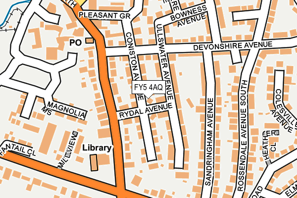 FY5 4AQ map - OS OpenMap – Local (Ordnance Survey)
