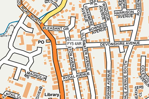 FY5 4AR map - OS OpenMap – Local (Ordnance Survey)