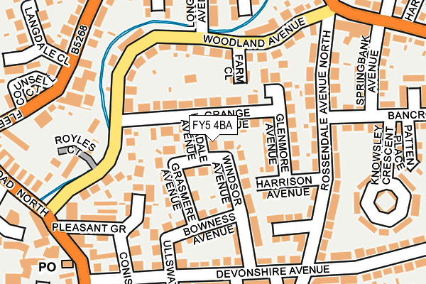 FY5 4BA map - OS OpenMap – Local (Ordnance Survey)