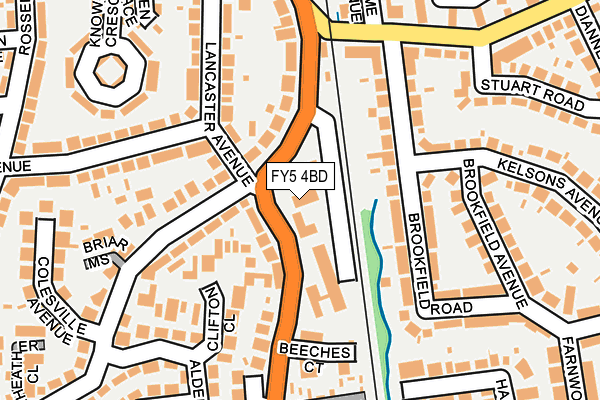 FY5 4BD map - OS OpenMap – Local (Ordnance Survey)