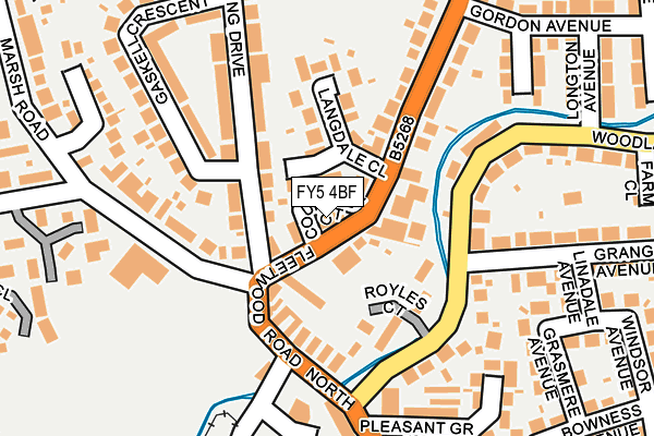 FY5 4BF map - OS OpenMap – Local (Ordnance Survey)