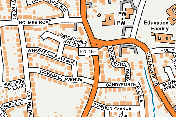 FY5 4BH map - OS OpenMap – Local (Ordnance Survey)