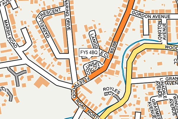 FY5 4BQ map - OS OpenMap – Local (Ordnance Survey)