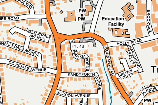 FY5 4BT map - OS OpenMap – Local (Ordnance Survey)