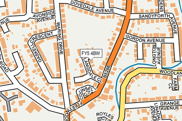 FY5 4BW map - OS OpenMap – Local (Ordnance Survey)