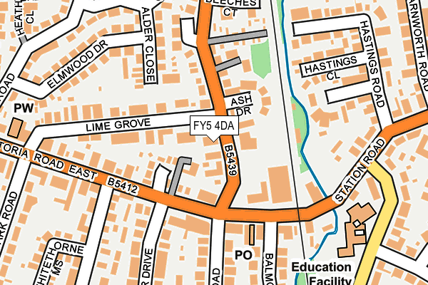 FY5 4DA map - OS OpenMap – Local (Ordnance Survey)
