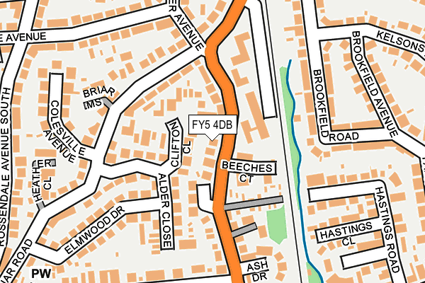 FY5 4DB map - OS OpenMap – Local (Ordnance Survey)