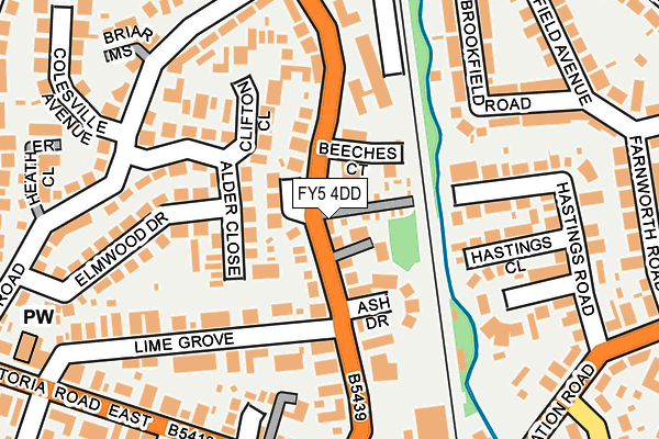 FY5 4DD map - OS OpenMap – Local (Ordnance Survey)
