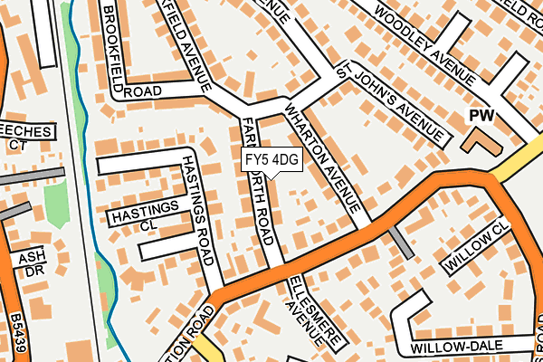 FY5 4DG map - OS OpenMap – Local (Ordnance Survey)