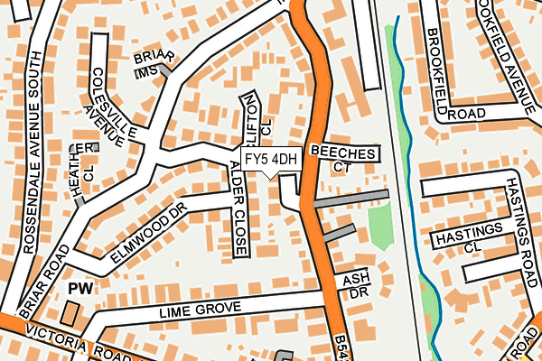 FY5 4DH map - OS OpenMap – Local (Ordnance Survey)