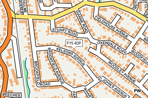 FY5 4DP map - OS OpenMap – Local (Ordnance Survey)