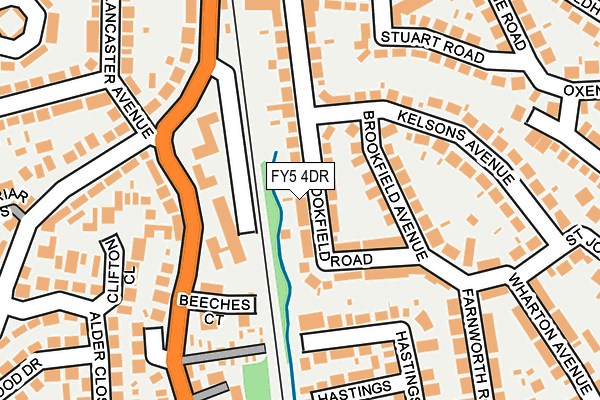 FY5 4DR map - OS OpenMap – Local (Ordnance Survey)
