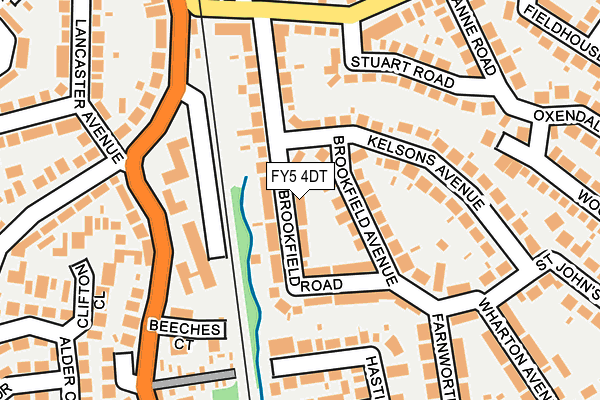 FY5 4DT map - OS OpenMap – Local (Ordnance Survey)