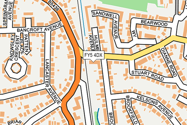 FY5 4DX map - OS OpenMap – Local (Ordnance Survey)