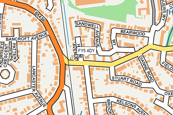 FY5 4DY map - OS OpenMap – Local (Ordnance Survey)