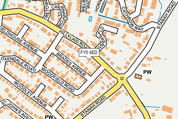 FY5 4ED map - OS OpenMap – Local (Ordnance Survey)