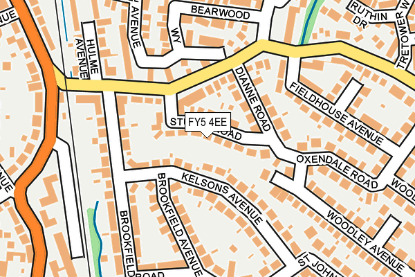 FY5 4EE map - OS OpenMap – Local (Ordnance Survey)