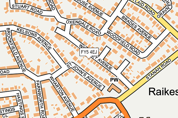 FY5 4EJ map - OS OpenMap – Local (Ordnance Survey)