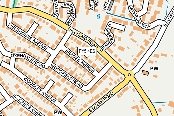 FY5 4ES map - OS OpenMap – Local (Ordnance Survey)