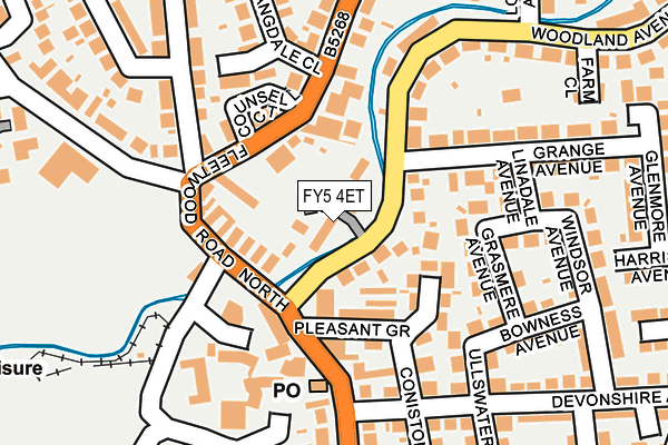 FY5 4ET map - OS OpenMap – Local (Ordnance Survey)