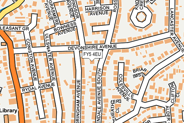 FY5 4EU map - OS OpenMap – Local (Ordnance Survey)