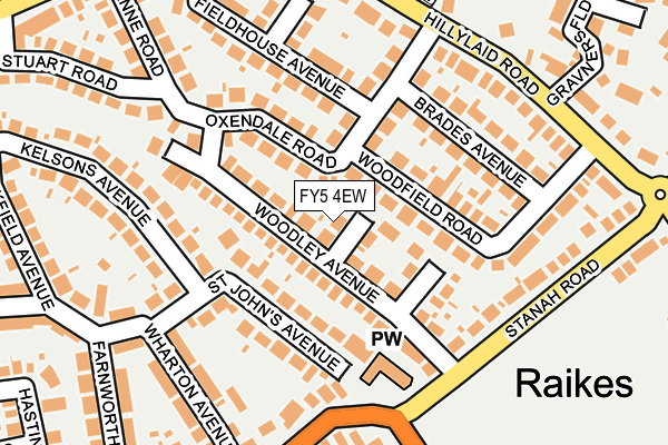 FY5 4EW map - OS OpenMap – Local (Ordnance Survey)
