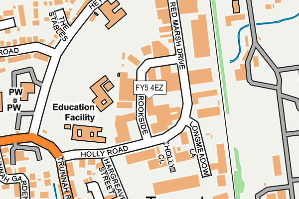 FY5 4EZ map - OS OpenMap – Local (Ordnance Survey)