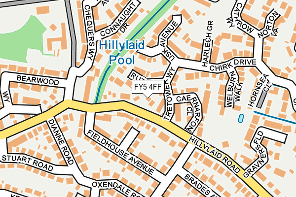 FY5 4FF map - OS OpenMap – Local (Ordnance Survey)