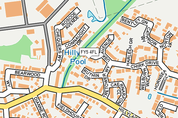 FY5 4FL map - OS OpenMap – Local (Ordnance Survey)