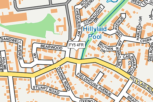 FY5 4FR map - OS OpenMap – Local (Ordnance Survey)