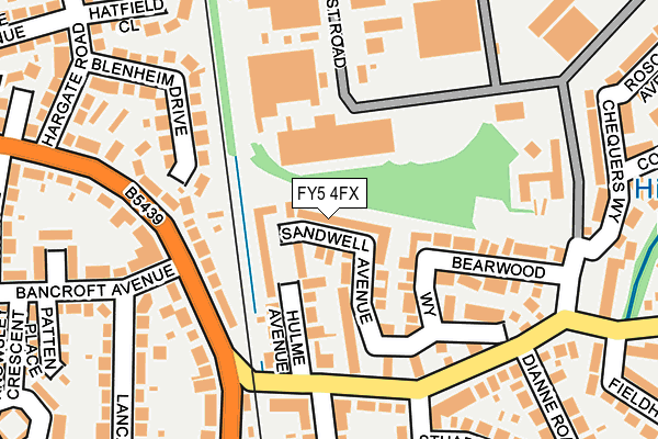 FY5 4FX map - OS OpenMap – Local (Ordnance Survey)