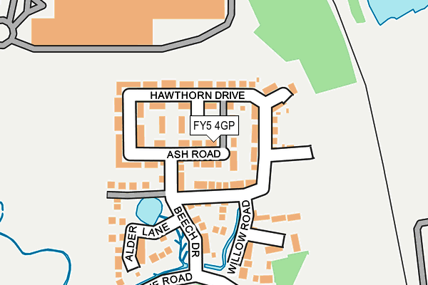 FY5 4GP map - OS OpenMap – Local (Ordnance Survey)
