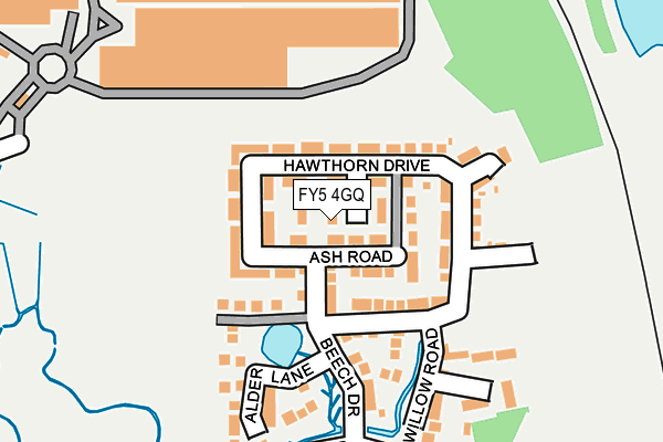 FY5 4GQ map - OS OpenMap – Local (Ordnance Survey)